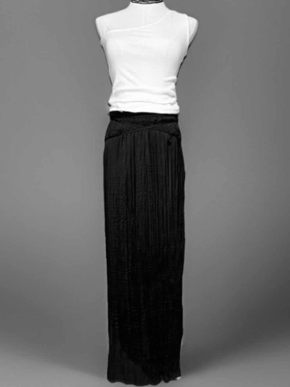 A New Day Black Maxi Pleated Skirt - Women's Elegant Long Skirt Size Large